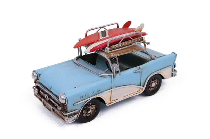 Dekoratif Metal Araba Cerceveli Vintage Biblo Hediyelik