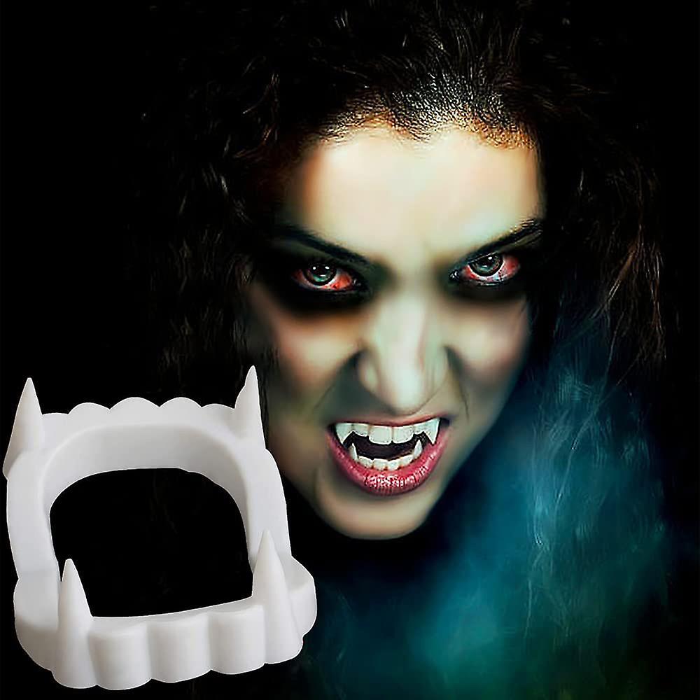 Beyaz Renk Cift Damak Takma Vampir Disi