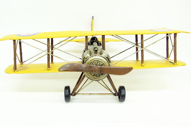 Dekoratif Metal Ucak Cift Kanatli Biblo Dekoratif Hediyelik