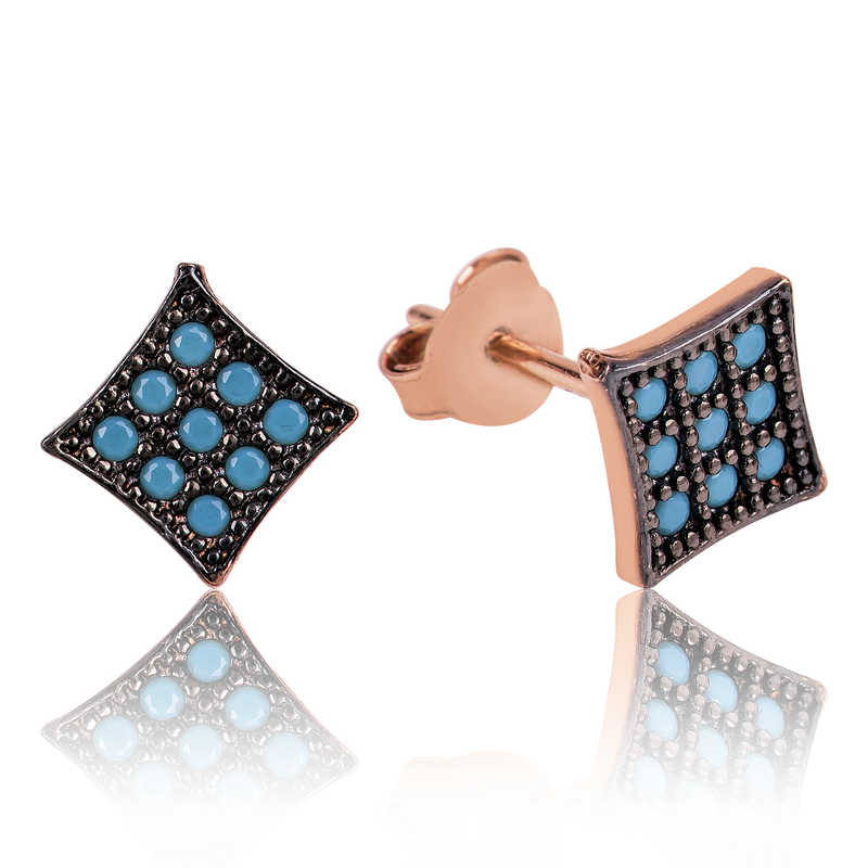 925 Ayar Gumus Mavi Kare Civili Kupe