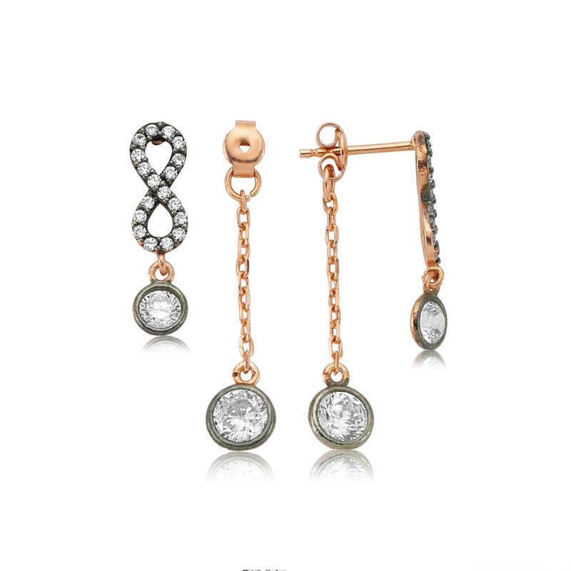 925 Ayar Gumus Zincirli Sonsuzluk Bayan Kupe