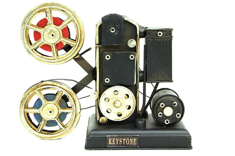 Dekoratif Metal Projektor Obje Biblo Vintage Hediyelik