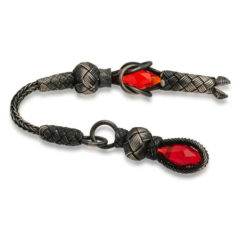 ​1000 Ayar Gumus Zirkon Tasli Kazaz Puskullu