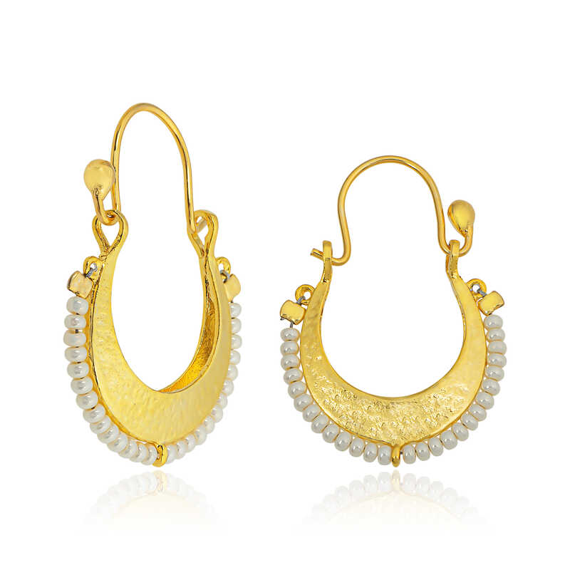 ​925 Ayar Gumus Beyaz Tasli Bohem Kupe