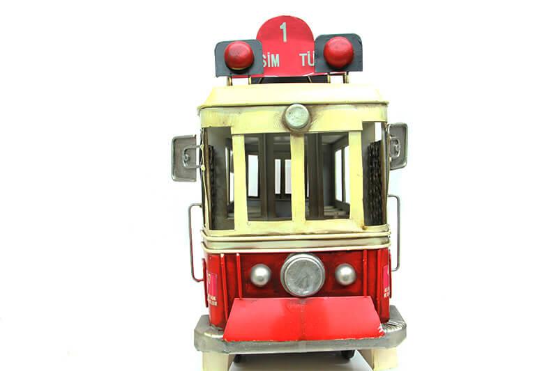 Metal Taksim Tramvay Buyuk Biblo Dekoratif Hediyelik