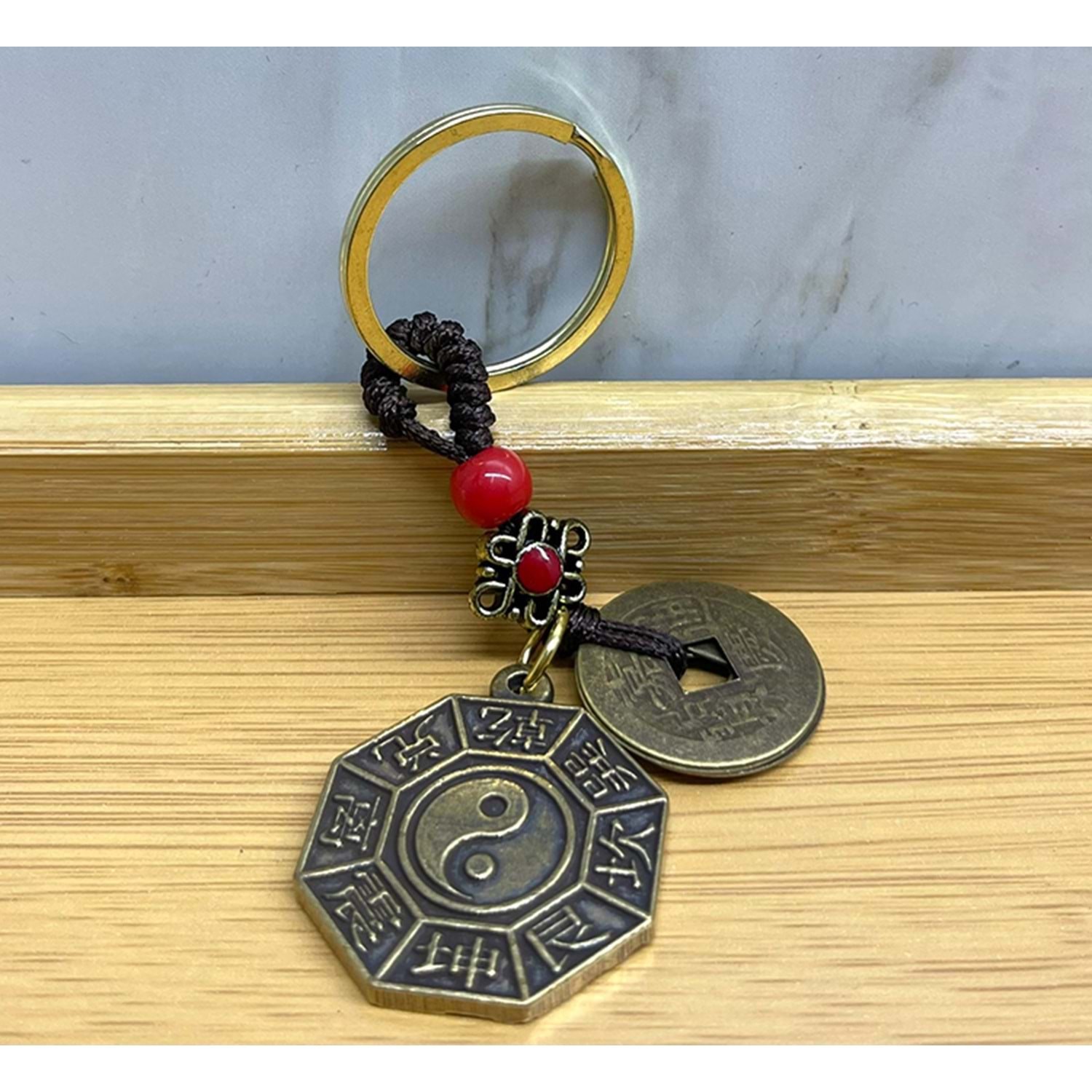 Metal Yin Yang Anahtarlik