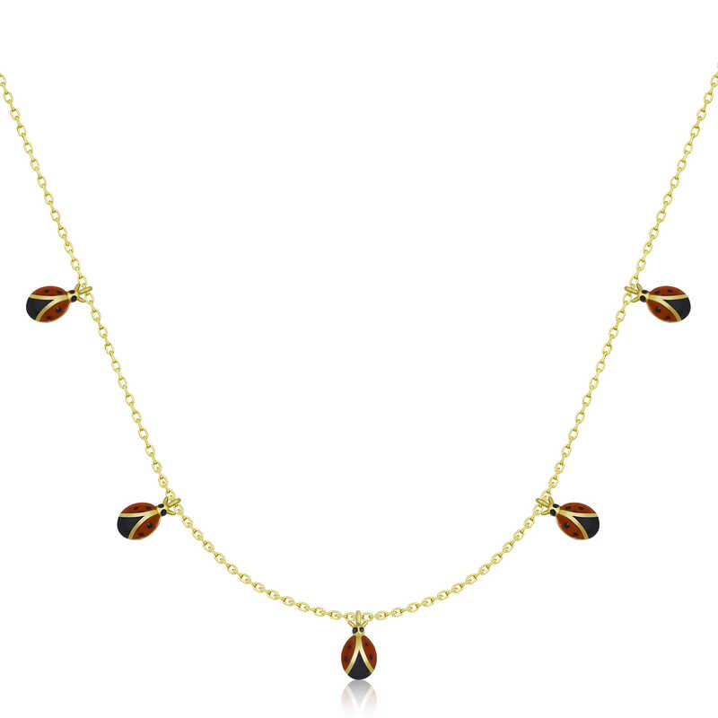 925 Ayar Gumus Ugur Bocegi Sans Kadin Gumus Kolye