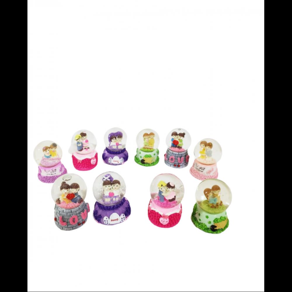 Dekoratif Mini Boy Sevgililer Kar Kuresi