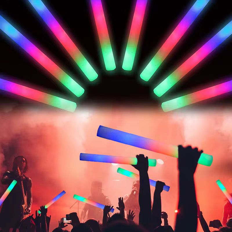 Led Isikli ( 6 Adet ) 3 Modlu Kaucuk Isikli Sunger Parti Cubuk Sopa - 46 cm