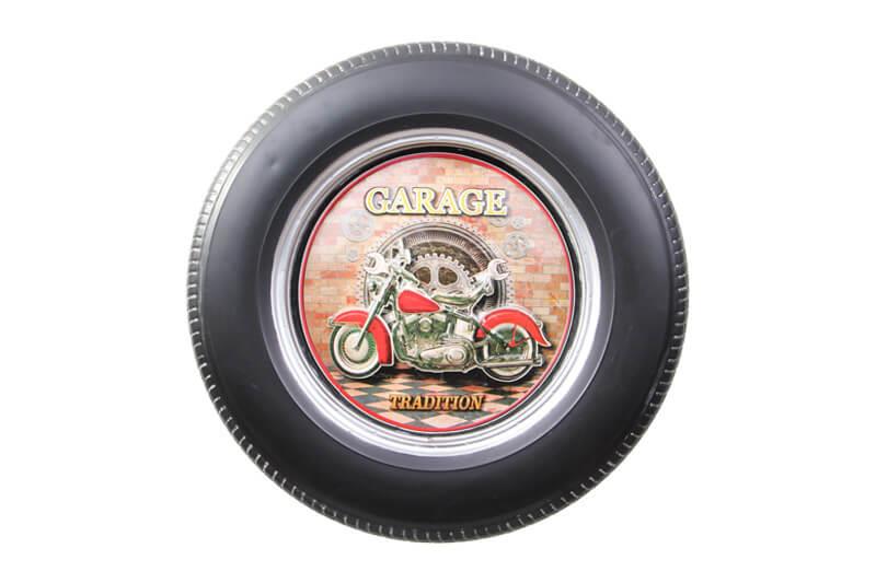 Dekoratif Araba Tekerlegi MotorTemali Led Isikli Duvar Panosu