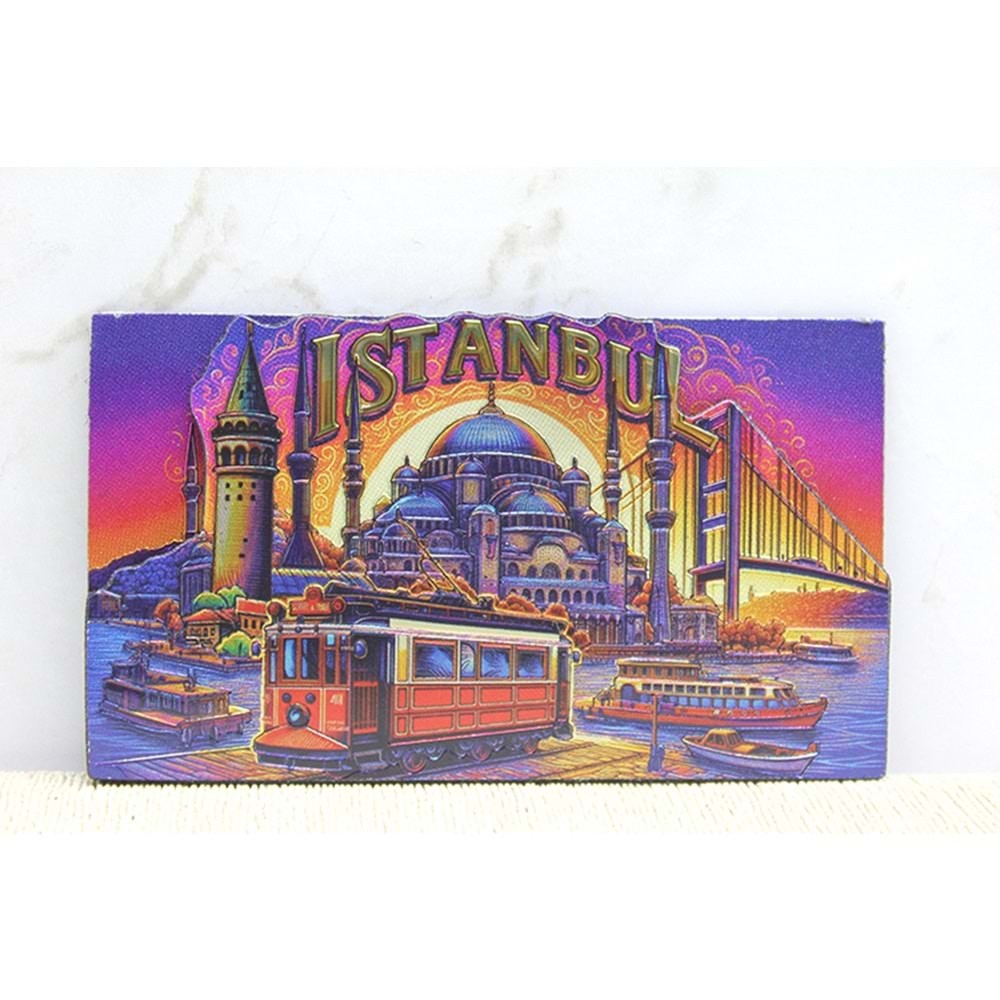 Ahsap Istanbul Temali Magnet