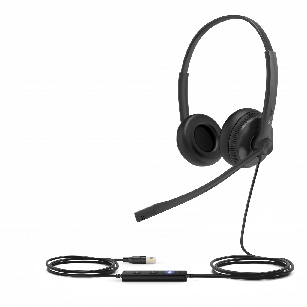 YEALINK UH34, Kablolu, Teams Uyumlu, 3,5mm Jac, USB-A, USB-C, Cift Tarafli, Gurultu Engelleyici, Cagri Merkezi, Ofis, Toplanti, Microfonlu Kulaklik
