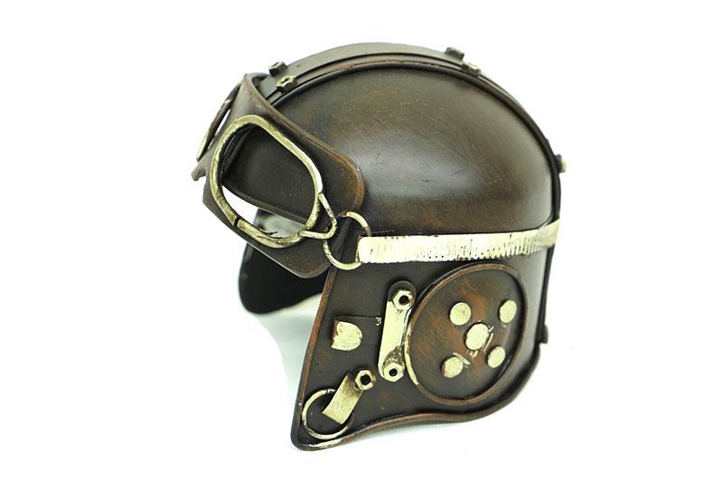 Dekoratif Metal Pilot Kaski Biblo Vintage Dekoratif Hediyelik