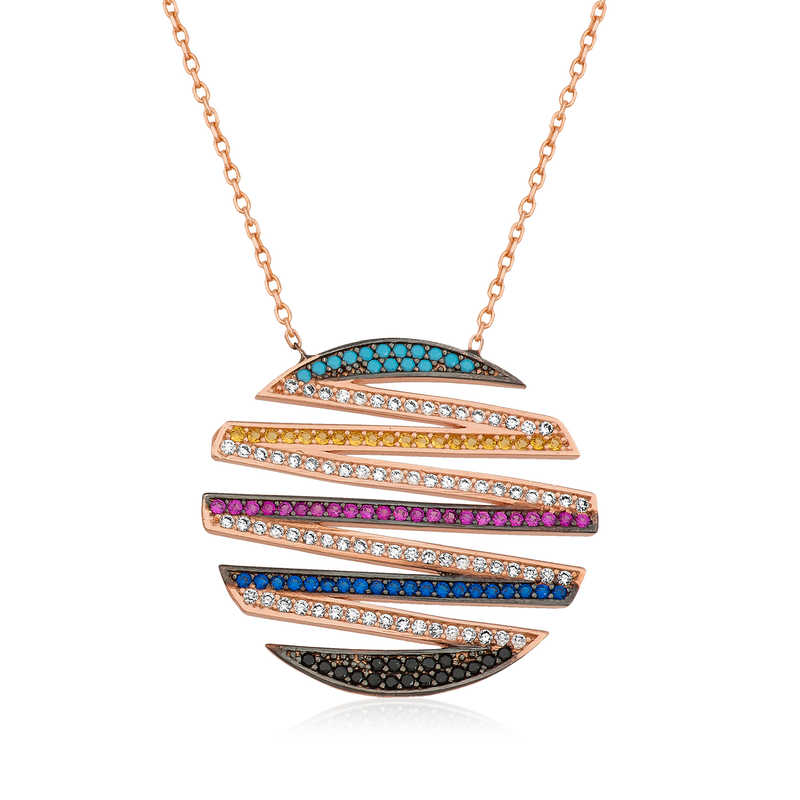 925 Ayar Gumus Sonsuzluga Giden Yol Kadin Gumus Kolye