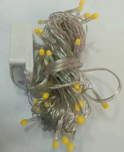 10m 100 Led Damla Uclu Led Isik Gun Isigi Seffaf Kablo