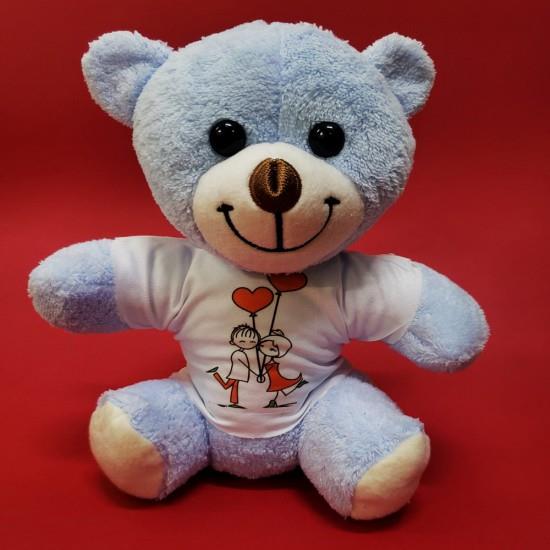 Mutlu Sevgililer Temali Tisortlu Ayicik