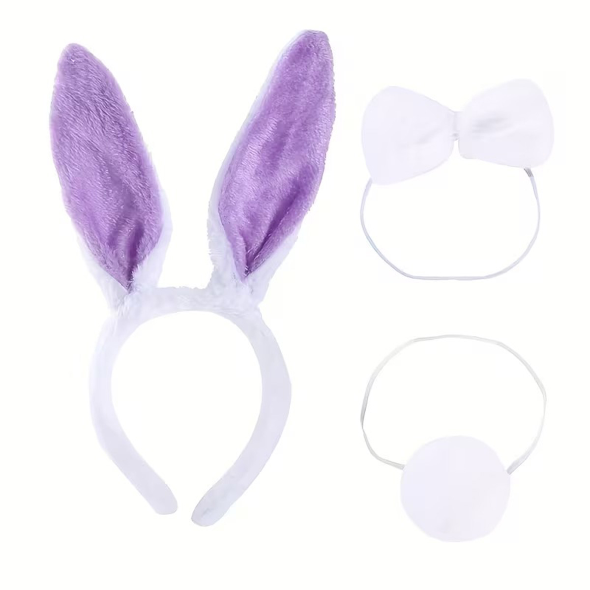 Lila Mor Tavsan Kulak Papyon Kuyruk