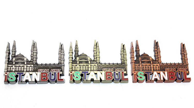 Istanbul Temali Metal Magnet