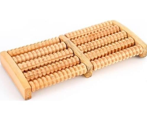 12 Silindirli Ahsap Ayak Masaj Aleti