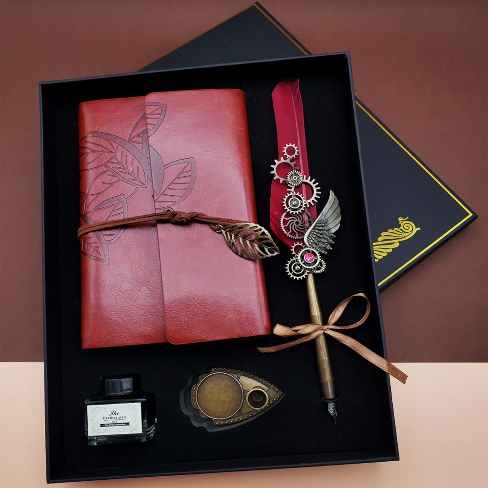 Divit Hokka Defter ve Tuylu Kalem Seti