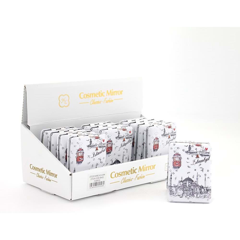 Tasli Istanbul Tasarimi El Aynasi Kalin