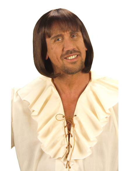 Parti Aksesuar Kahve Renk Erkekler Icin Kisa Ortacag Perugu