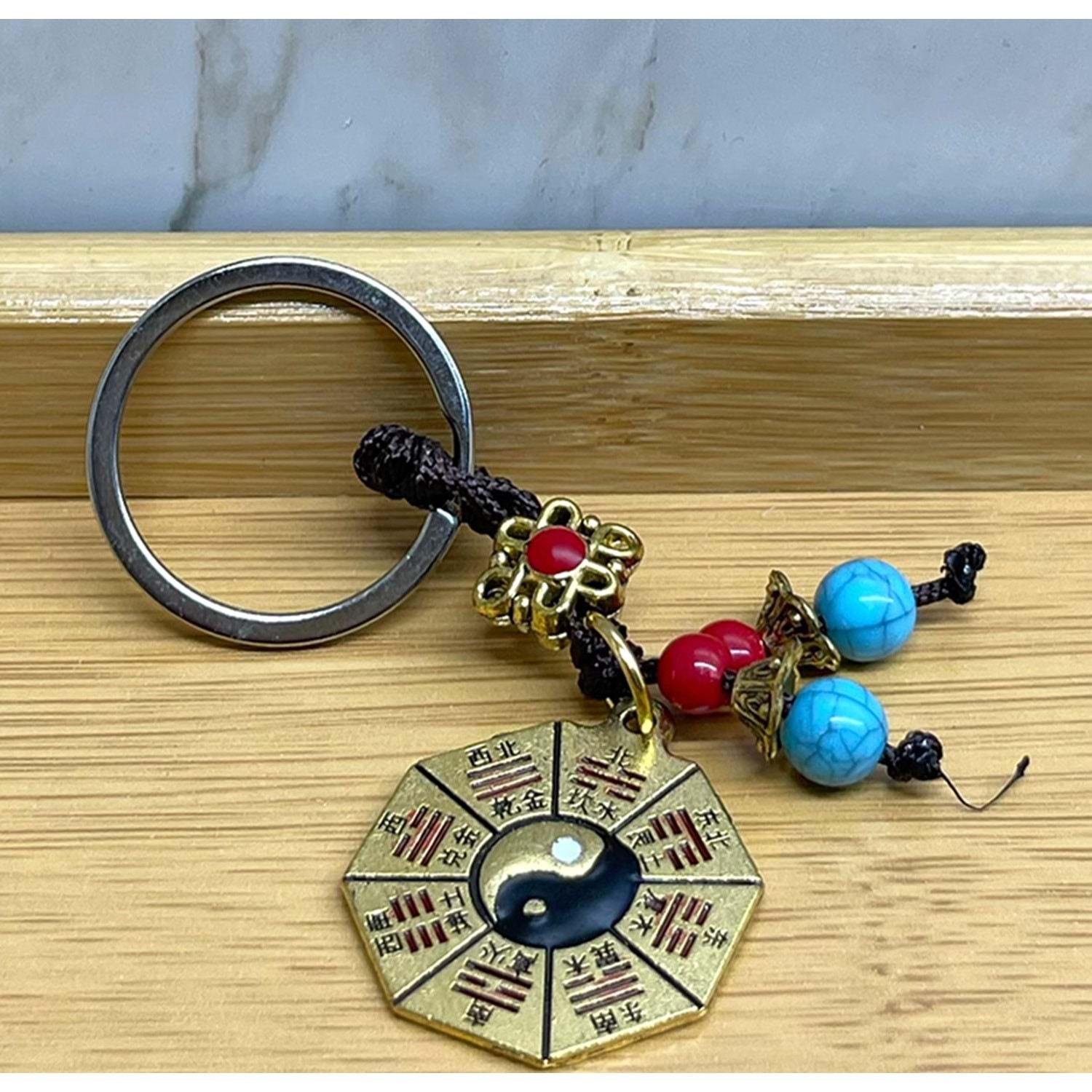 Metal Yin Yang Anahtarlik