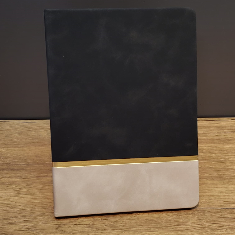 Siyah Cizgili Deri Defter