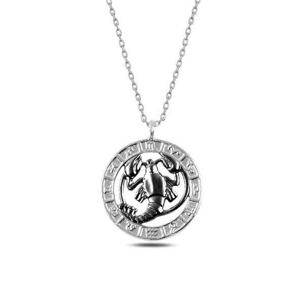 ​925 Ayar Gumus Yengec Burcu Kolye