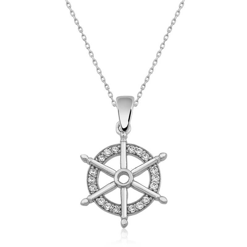 925 Ayar Gumus Gemi Dumeni Kadin Gumus Kolye