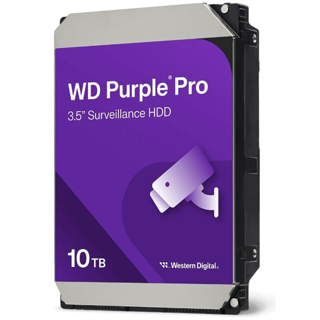 WD PURPLE WD102PURP 3,5" 10TB 512mb, 7200 Rpm,  7/24 Guvenlik HDD (Turkiye Distributoru Garantili)