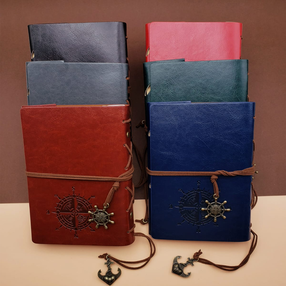 Deri Pusula Tasarimli Defter