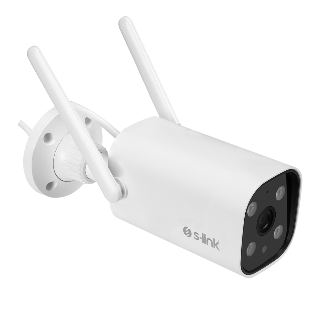 S-LINK SL-BLT01, Akilli Guvenlik Kamerasi, WiFi, 2Mpix, 3.6mm Lens, 10m. Gece Gorusu, Micro SD Kartli, TUYA Yazilim, Buyuk Kasa