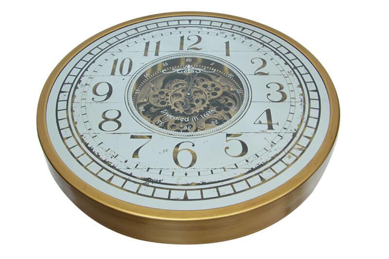 Carkli Duvar Saati Sarioksit Akar Mekanizmali Dekoratif Hediyelik