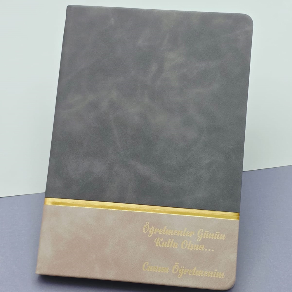Ogretmenler Gunu Hediyesi Yazili Deri Defter