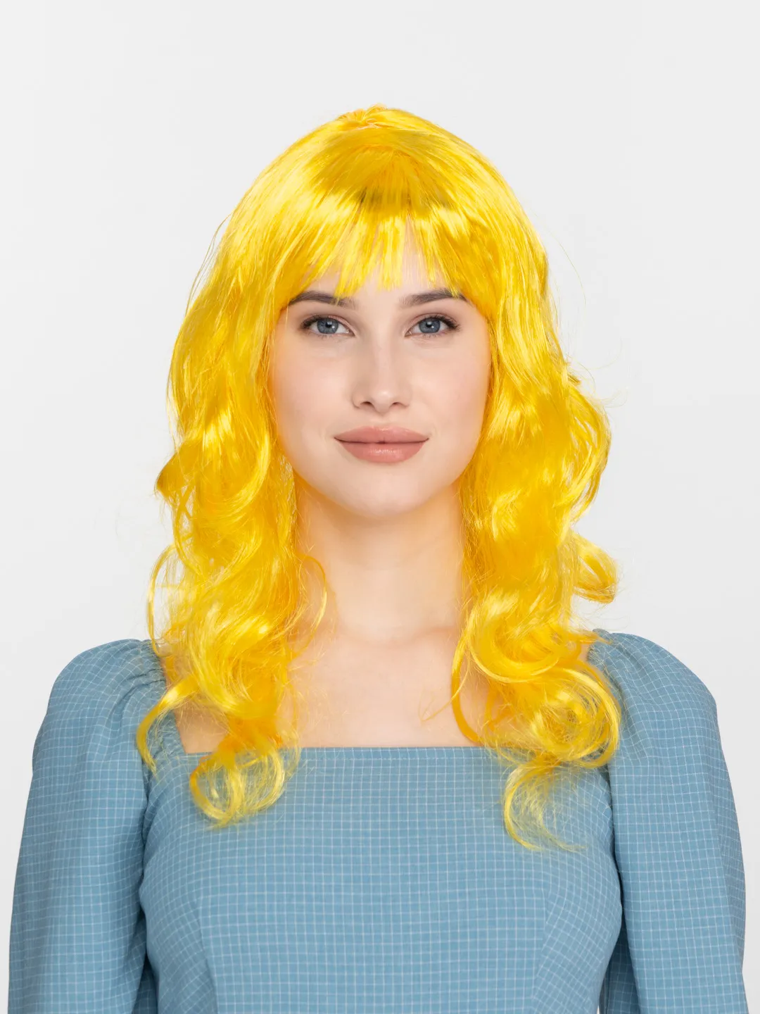 Sari Renk Uzun Dalgali Parti Perugu