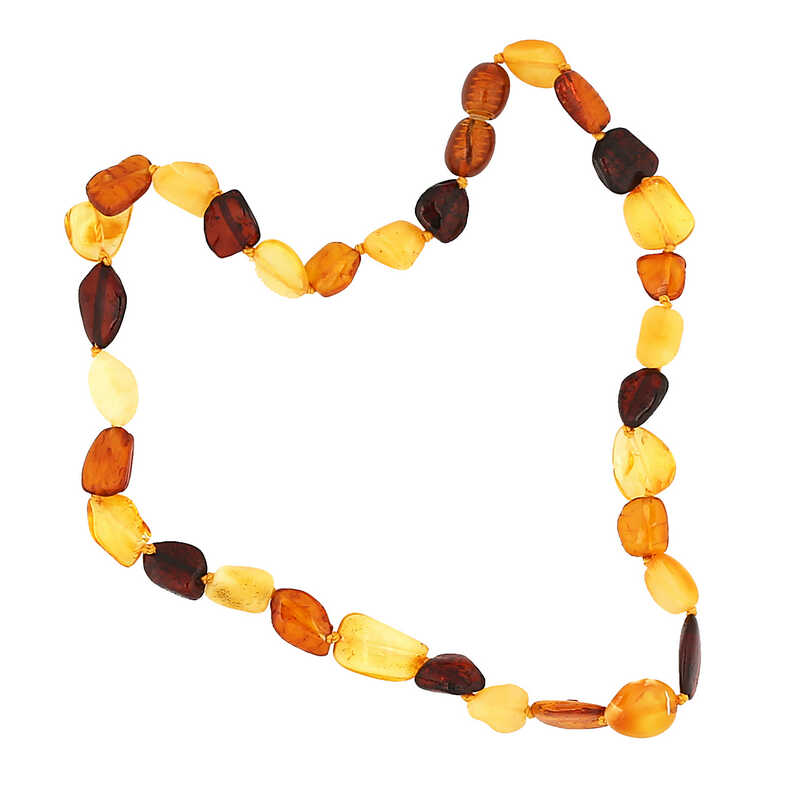 Bebek Damla Kehribar Dis Kolye