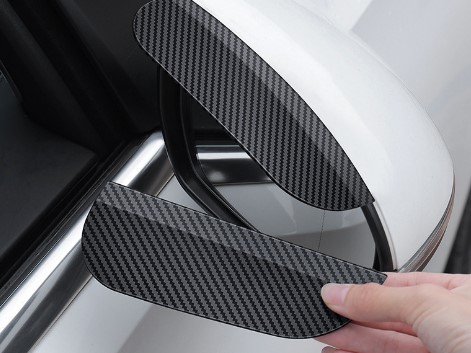 Araba Ayna Yagmur Koruyucu Siper Karbon Desenli