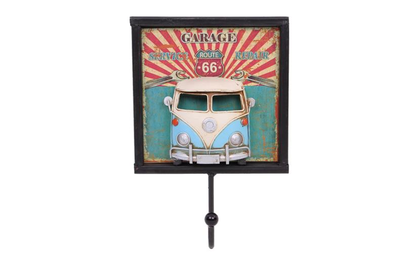 Dekoratif Metal Aski Minibus Dekorlu Retro Askilik Hediyelik