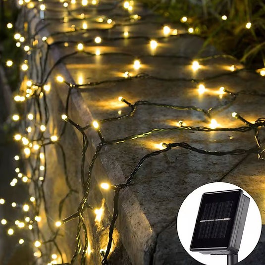 Gunes Enerjili Siyah Kablo Bahce Aydinlatma S-46