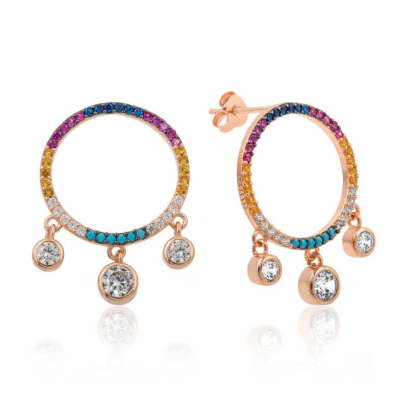 ​Gumus Renkli Tasli Daire Kupe