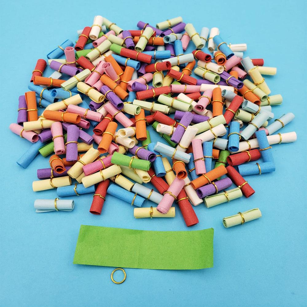 200'lu Renkli Yazisiz Not Kagitlari Dekoratif Hediyelik