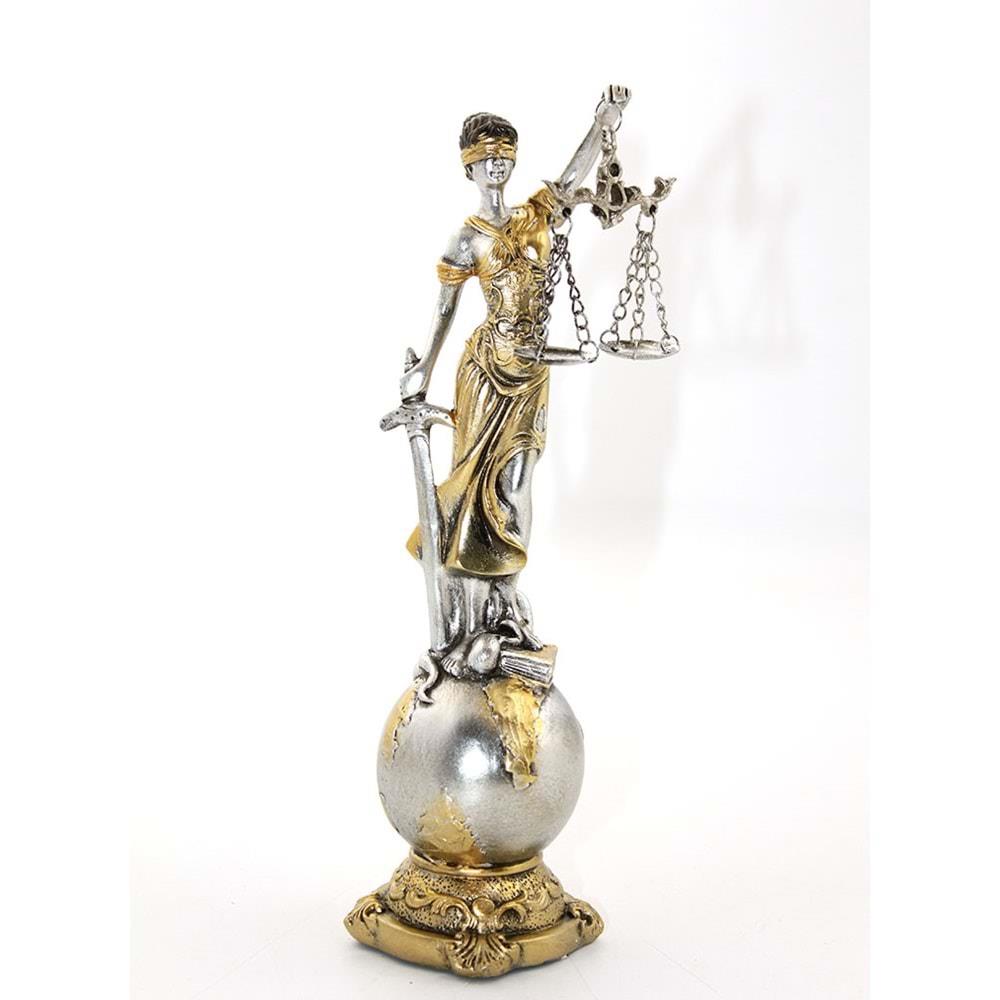 Polyester Adalet Figuru