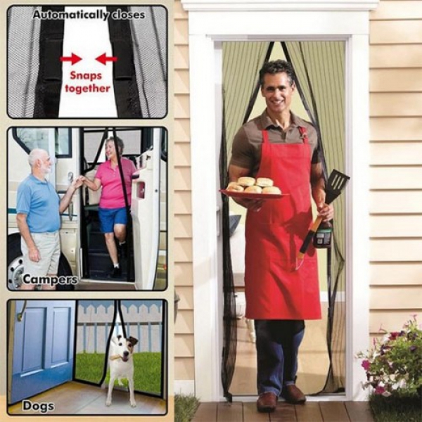 Miknatisli Kapi Sinekligi Siyah