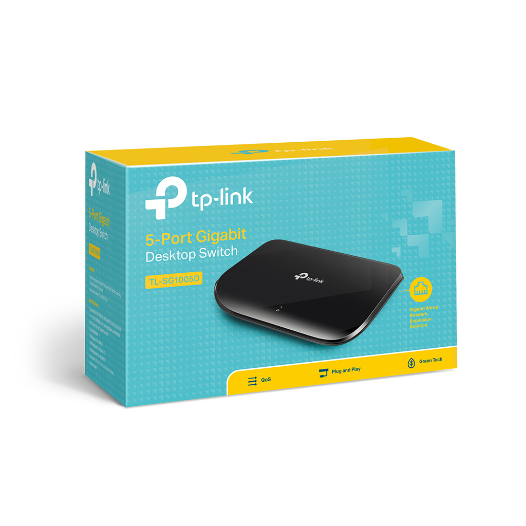 TP-LINK TL-SG1005D, 5 Port, GigaBit, Yonetilemez, Masaustu Switch