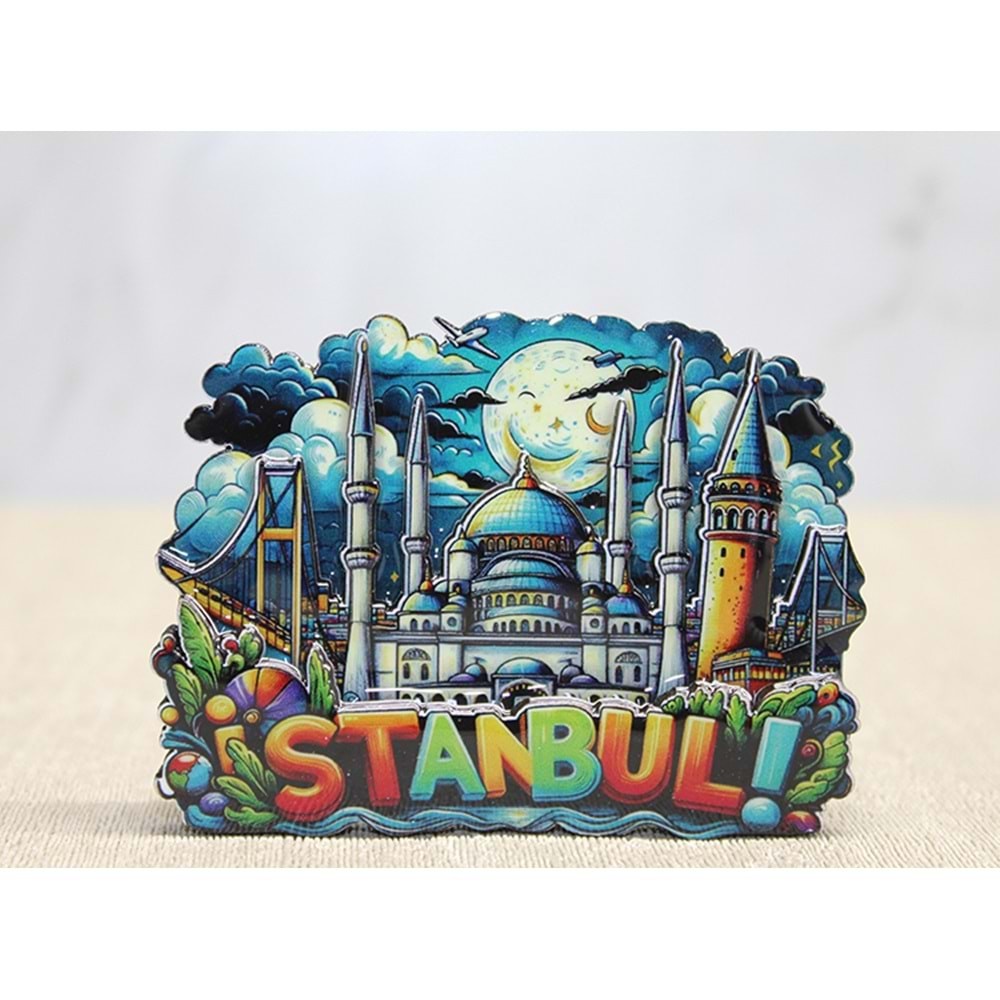 Ahsap Istanbul Temali Magnet