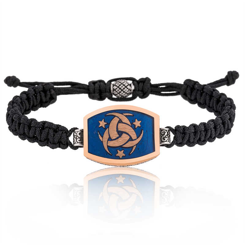 Gumus Teskilat-i Mahsusa Makrome Erkek Bileklik