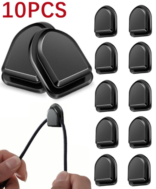 Siyah Cok Amacli Yapiskanli Kanca 10 lu