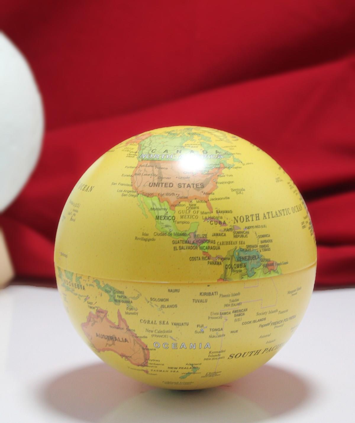 Isikli Donen Dunya Kure Dekoratif Hediyelik Okul Gereci