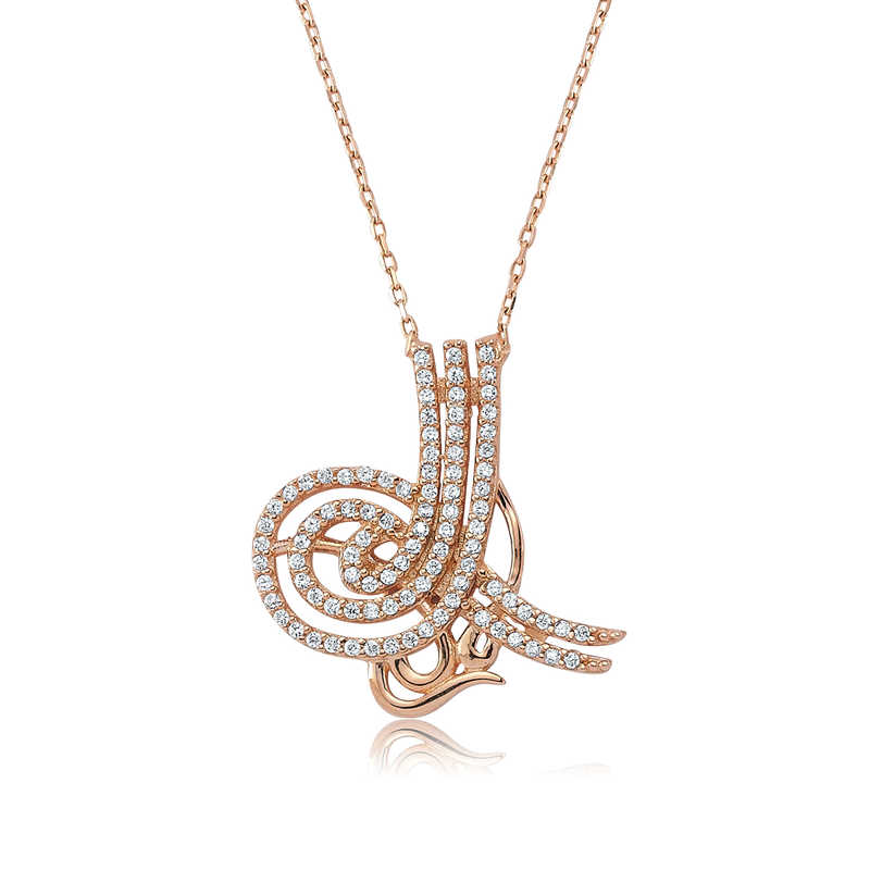 925 Ayar Gumus Tugrali Kadin Gumus Kolye